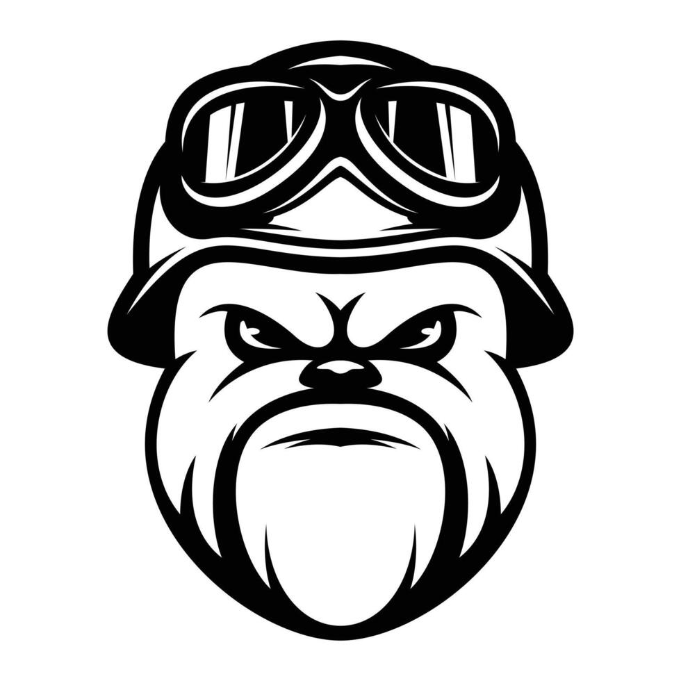 bulldog casco schema versione vettore