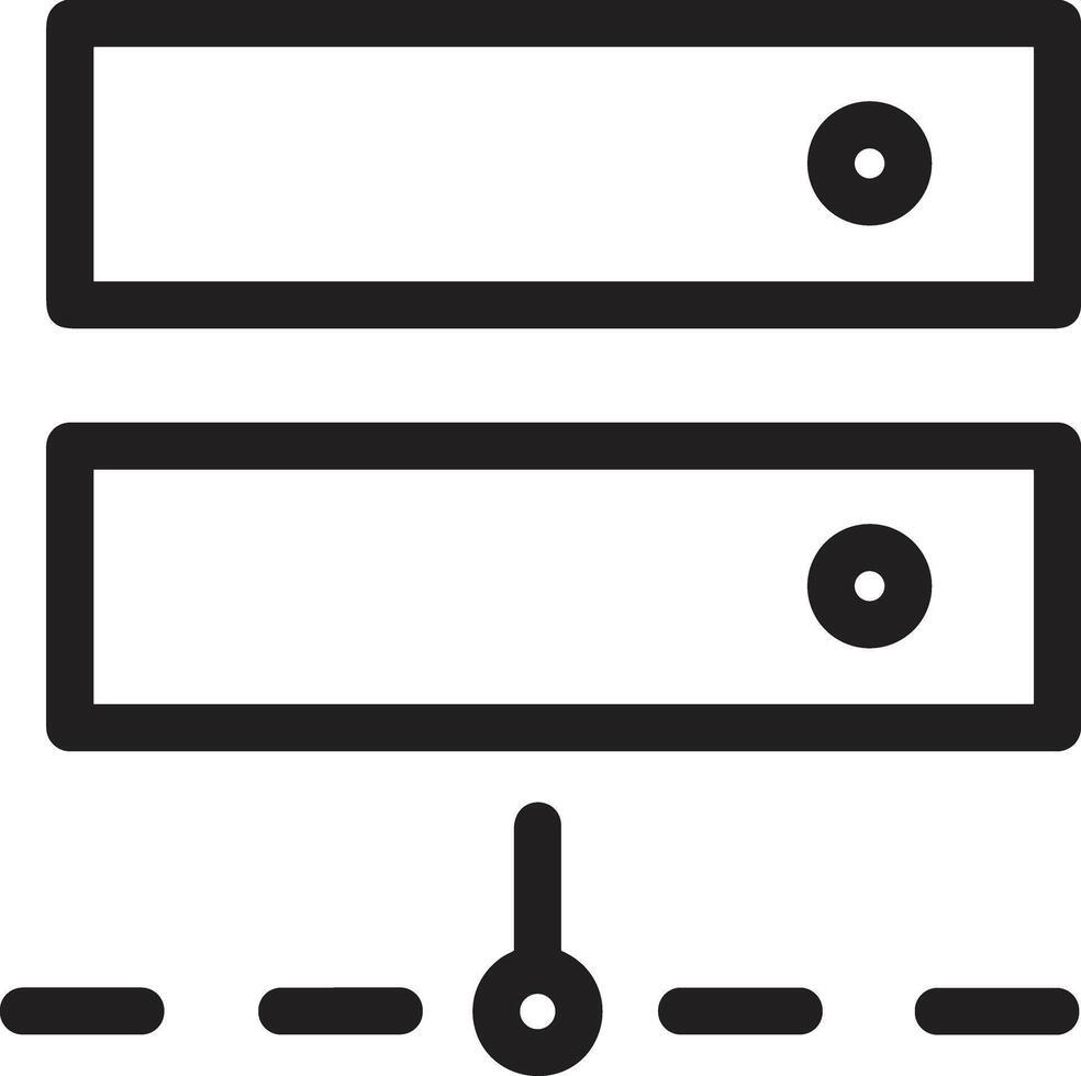 Conservazione dati icona simbolo Immagine per Banca dati illustrazione vettore