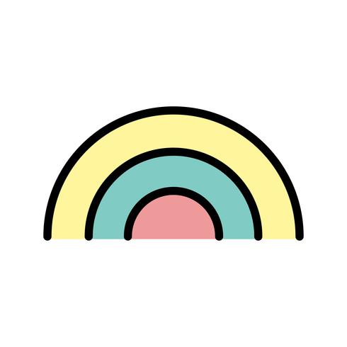 Icona di vettore arcobaleno