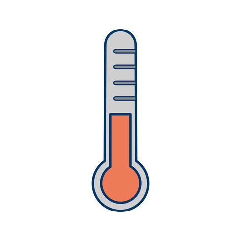 Icona di vettore di temperatura