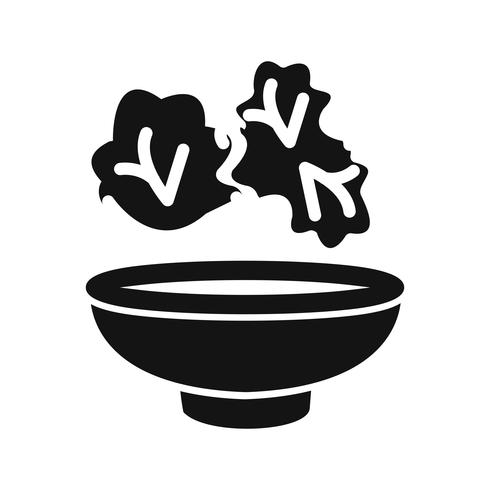 Icona di insalata vettoriale