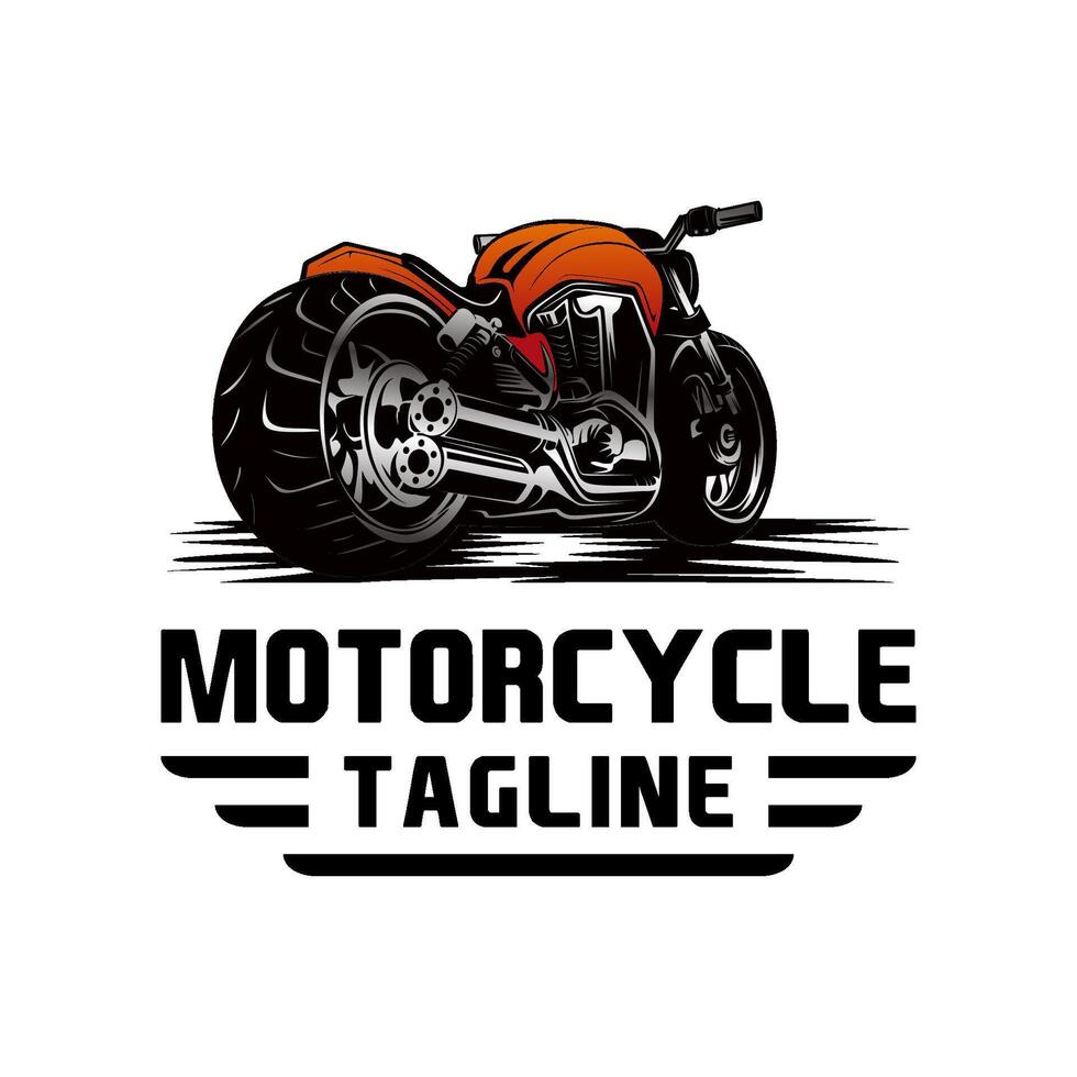 motocicletta illustrazione design nel il stile di un' gli sport motocicletta per un' gli sport motocicletta logo. vettore