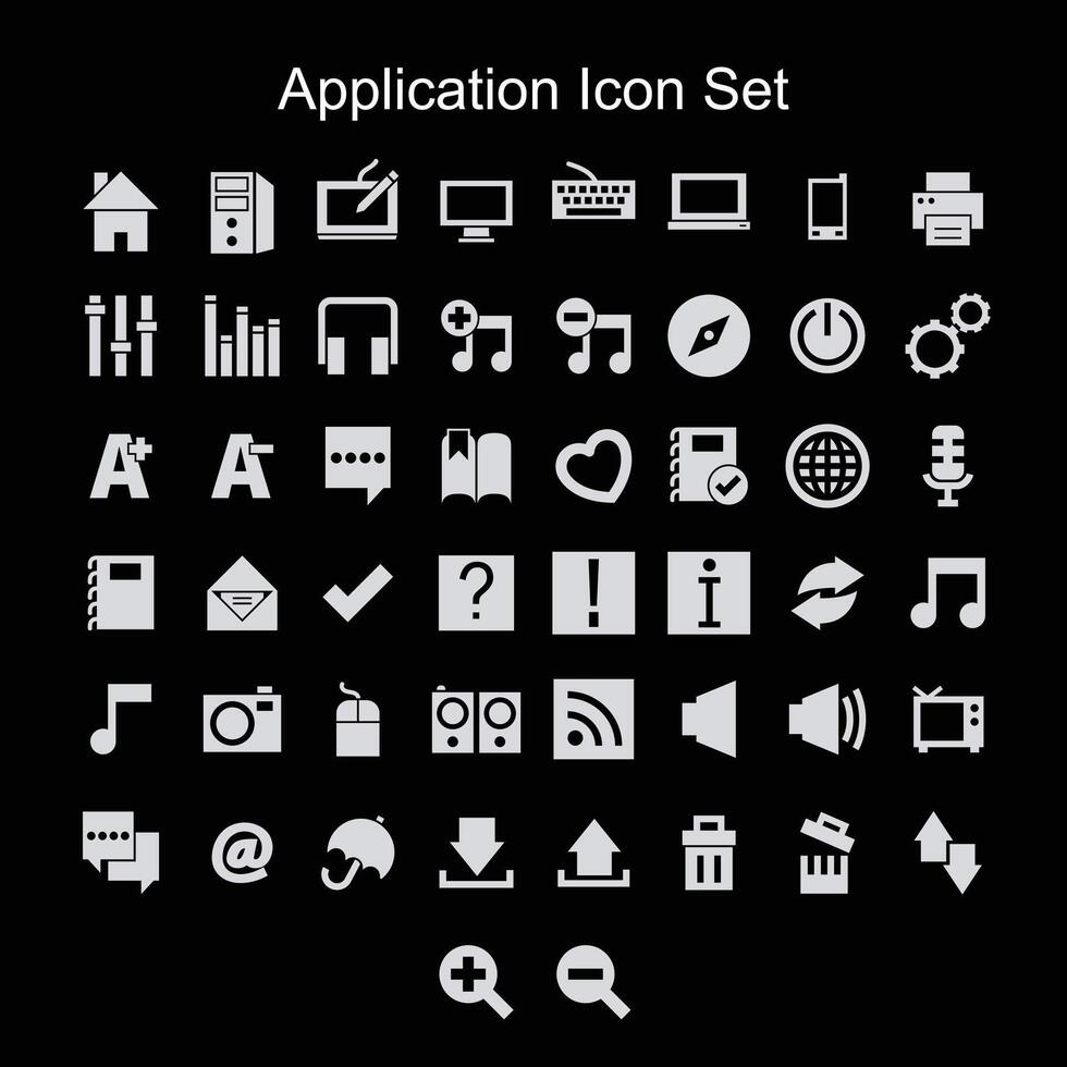 App e applicazione icone impostato collezione vettore