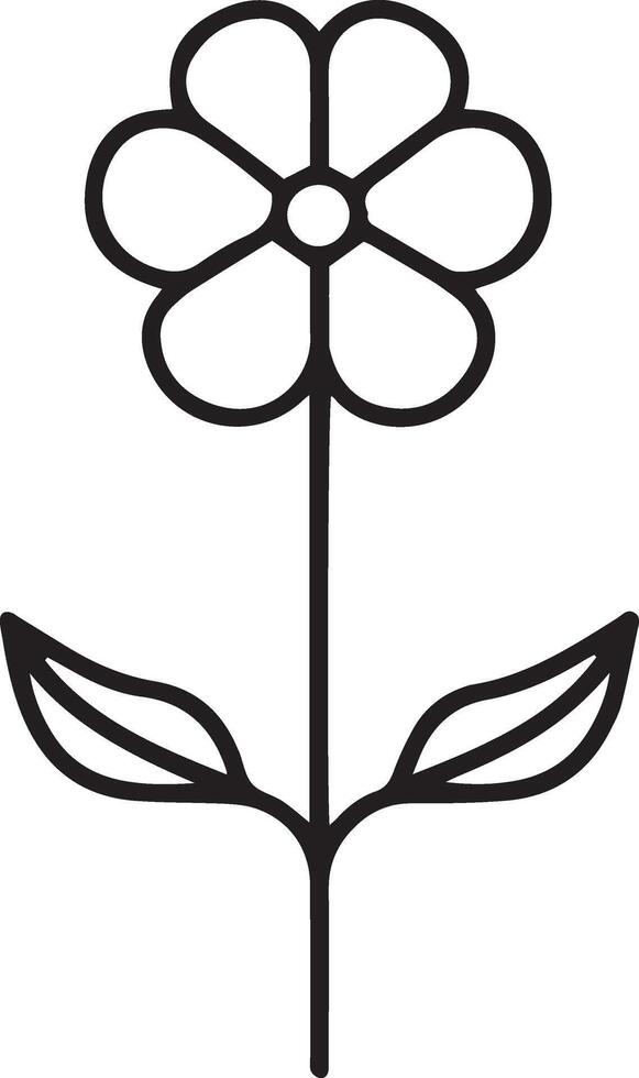 fiore impostato icona. modificabile pittogramma isolato su bianca sfondo. di moda linea simbolo per mobile applicazioni e sito web design vettore