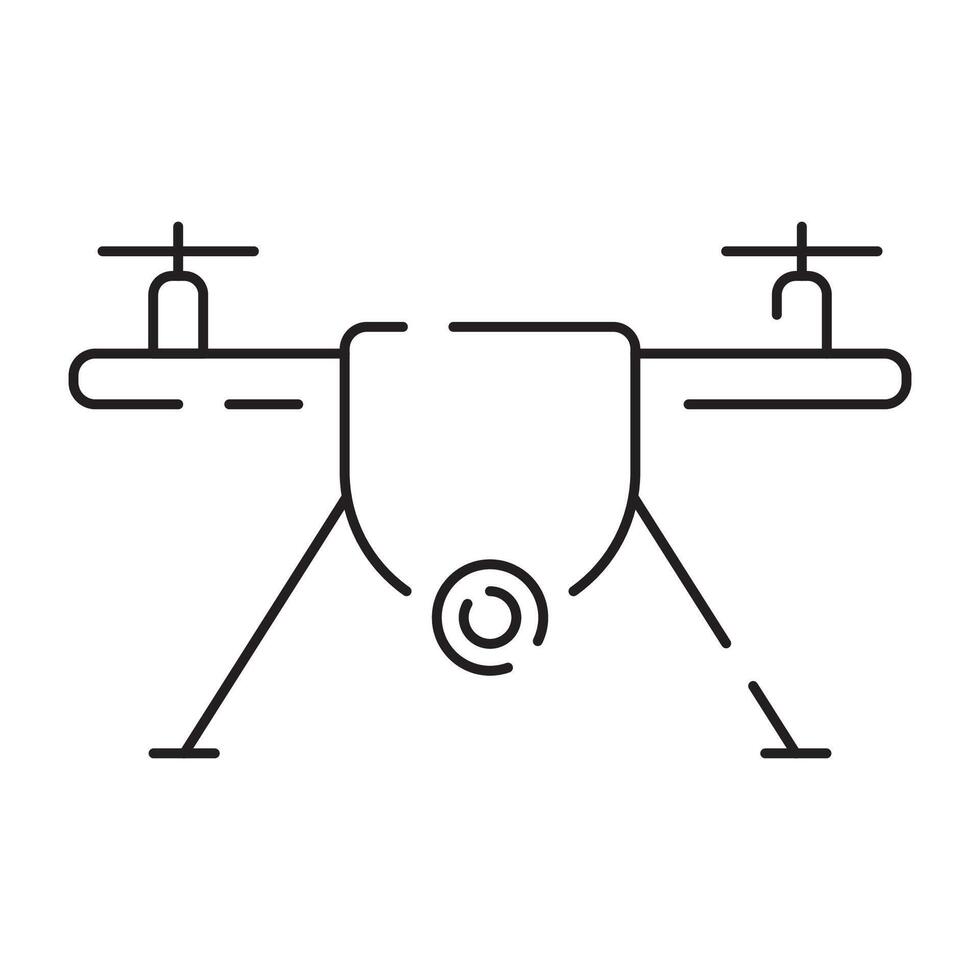 fuco linea icona. incluso il icone come drone, a distanza, controllore, radar, carta geografica, segnale e di più. vettore