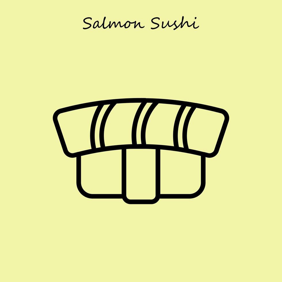 salmone Sushi illustrazione vettore