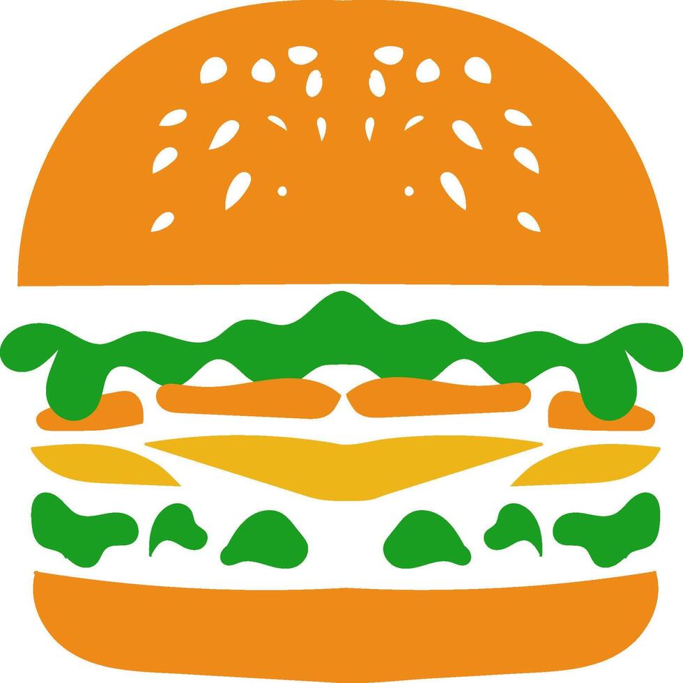 hamburger logo illustrazione per il tuo attività commerciale esigenze vettore