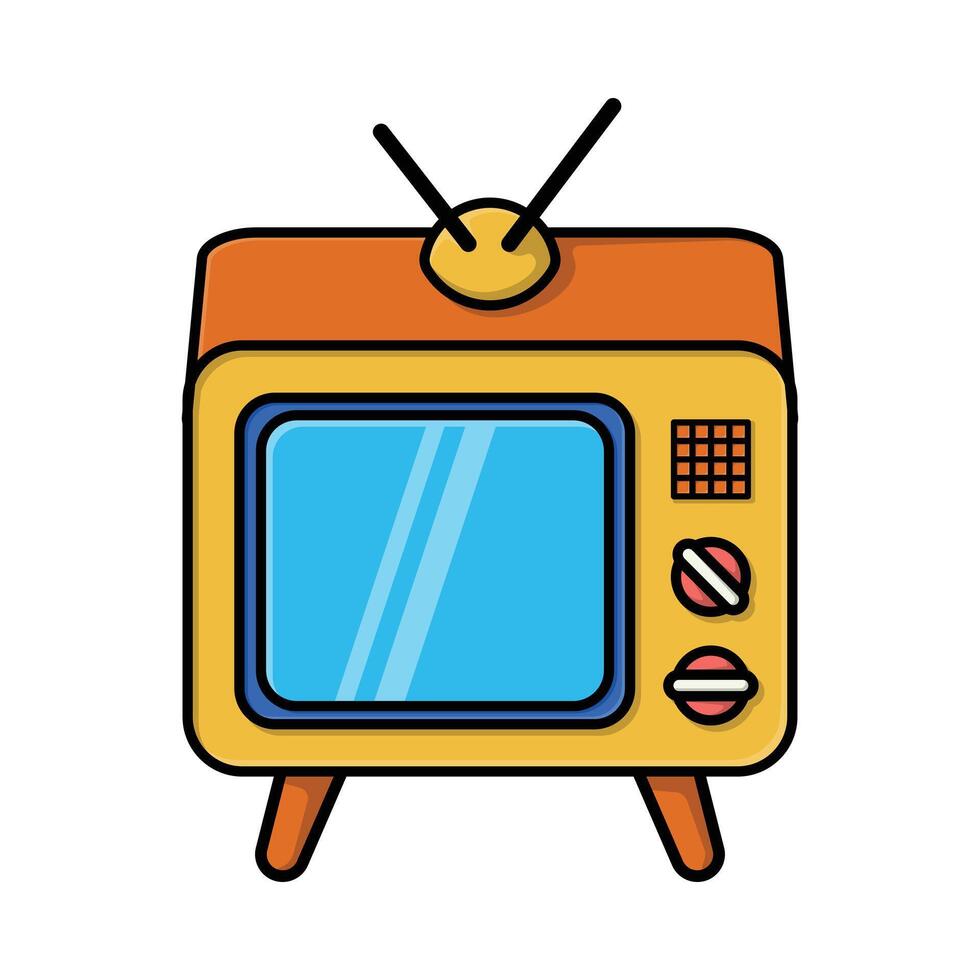 retrò tv illustrazione per Vintage ▾ tema concetto e design elemento vettore