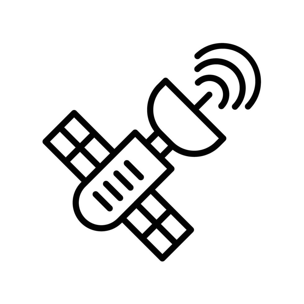 satellitare linea icona design vettore