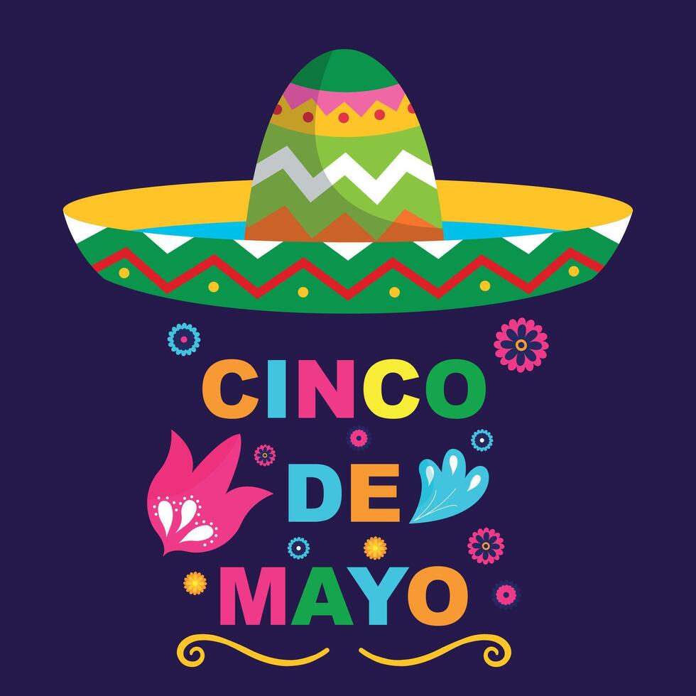 cartone animato cinco de mayo illustrazione vettore