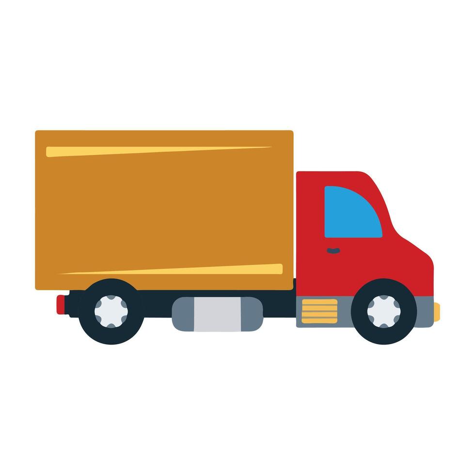 camion illustrazione isolato su un' bianca sfondo. vettore