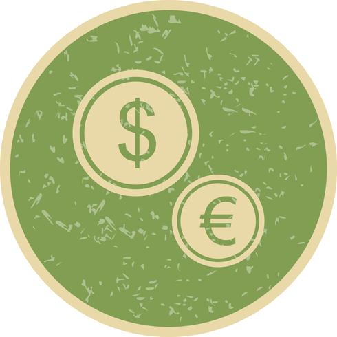 Icona di valute vettoriale