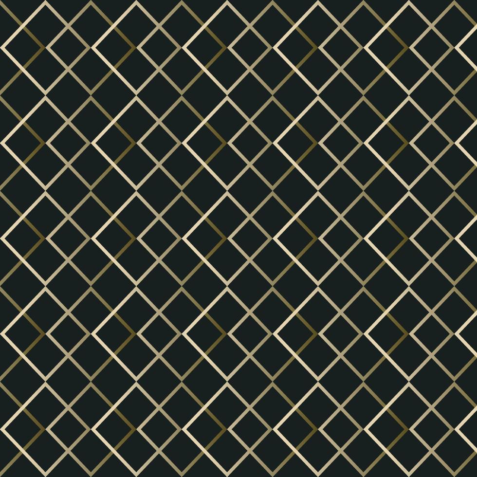 illustrazione vettoriale di rettangolo astratto modello oro e nero
