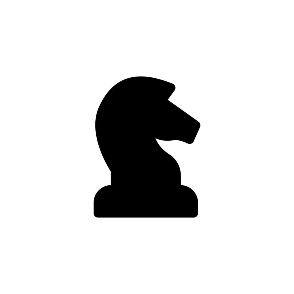 strategia icona design illustrazione vettoriale con simbolo scacchi, gioco, cavallo, pianificazione per attività pubblicitarie