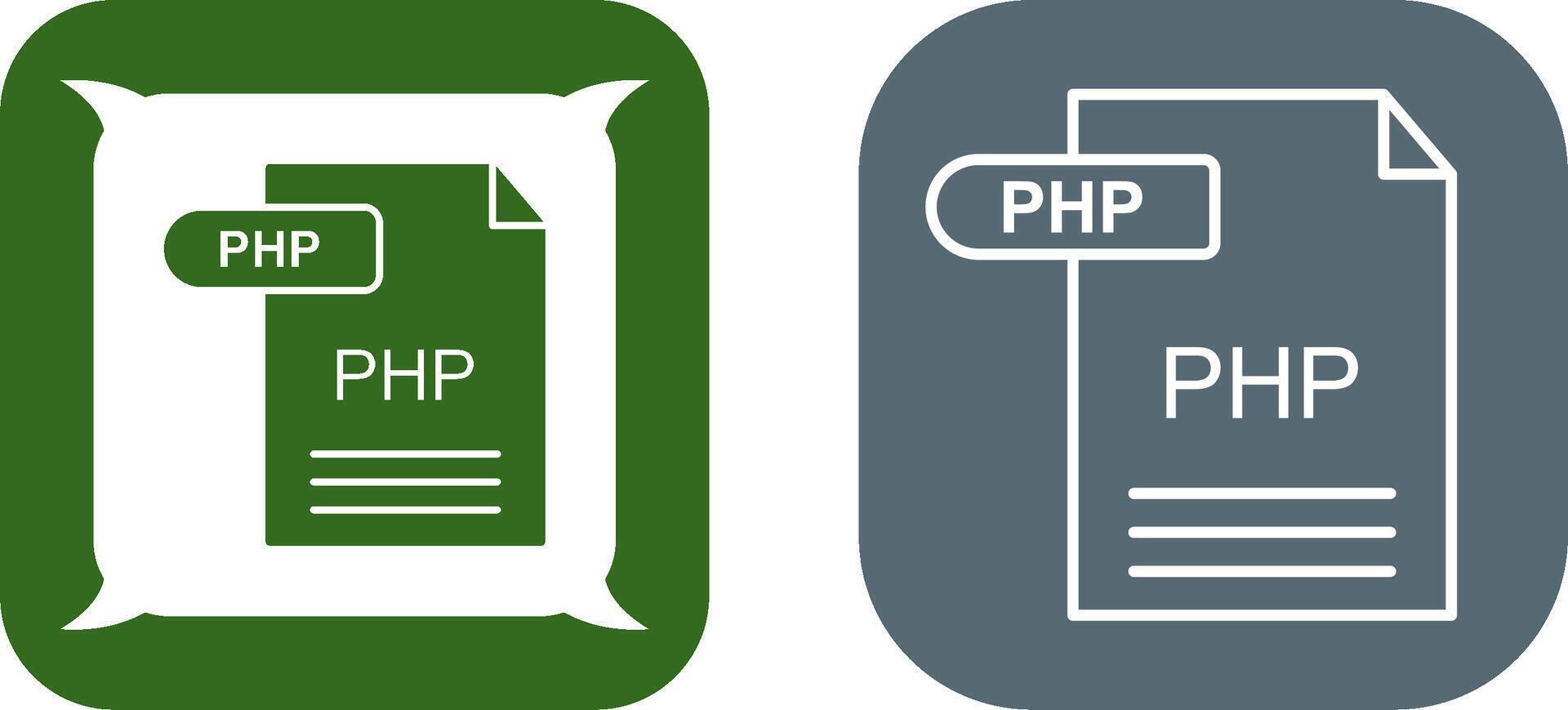 php icona design vettore