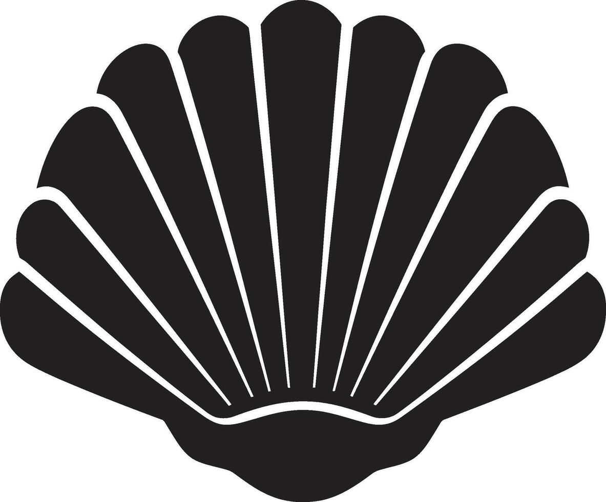 costiero elegante svelato logo design mollusco serenata illuminato iconico emblema icona vettore