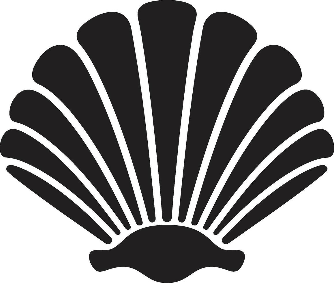 di marea eleganza rivelato logo icona mollusco sinfonia dispiegato iconico emblema icona vettore