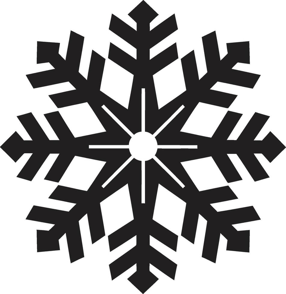 i fiocchi di neve splendore svelato iconico emblema design gelido incanto dispiegato logo design vettore