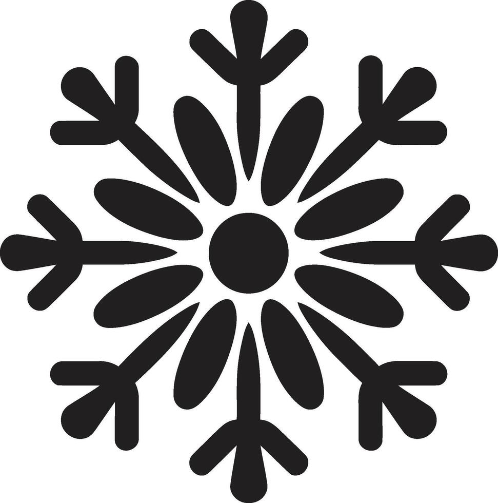 i fiocchi di neve splendore svelato iconico emblema icona gelido incanto dispiegato logo design vettore