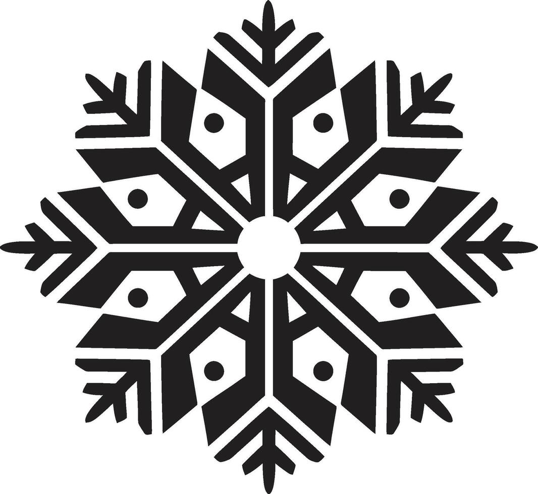 fiocco di neve serenità rivelato logo design artico diletto svelato iconico emblema design vettore