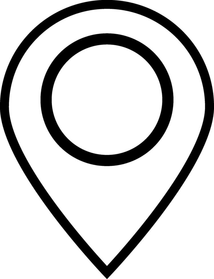 punto Posizione posizione perno mappe contatto indirizzo GPS icona logo isolato su bianca sfondo. illustrazione vettore