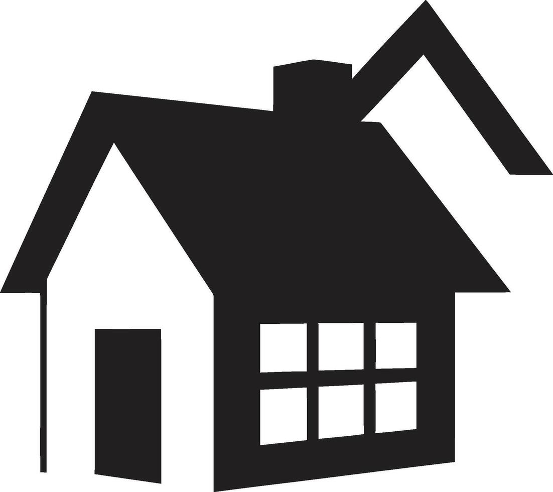 contemporaneo vivente aura bungalow logo architettonico bungalow fusione logo icona design vettore