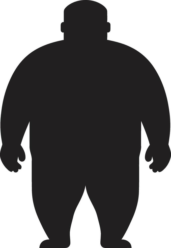 peso guerriero nero circuito integrato umano figura principale il anti obesità caricare snello simmetria umano per nero circuito integrato obesità consapevolezza vettore
