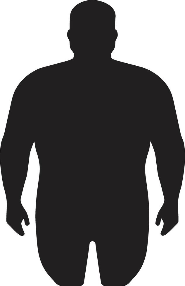 corpo equilibrio 90 parola umano emblema contro obesità nel nero campione modificare nero circuito integrato per umano obesità intervento vettore