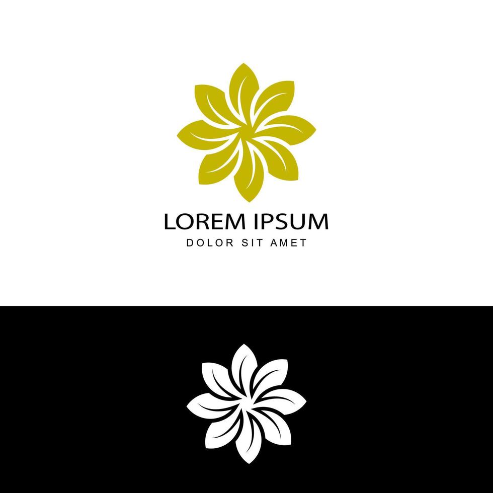 vettore di progettazione del modello di logo del fiore floreale