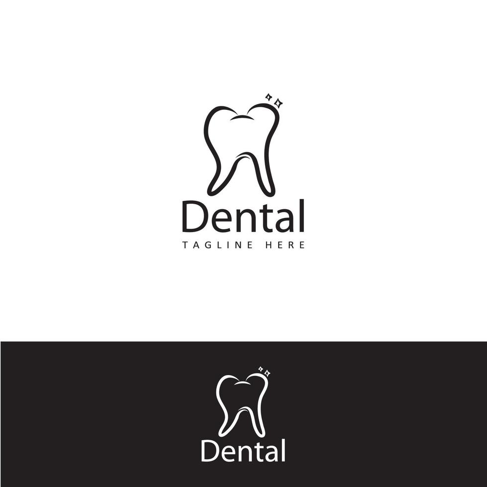 vettore di progettazione del modello di logo dentale