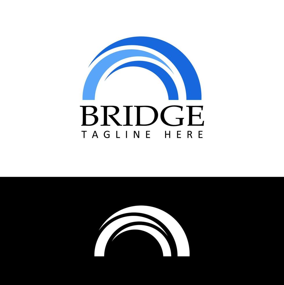 vettore di progettazione del modello di logo del ponte