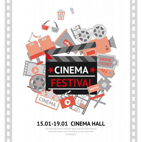 Poster del Festival del Cinema vettore