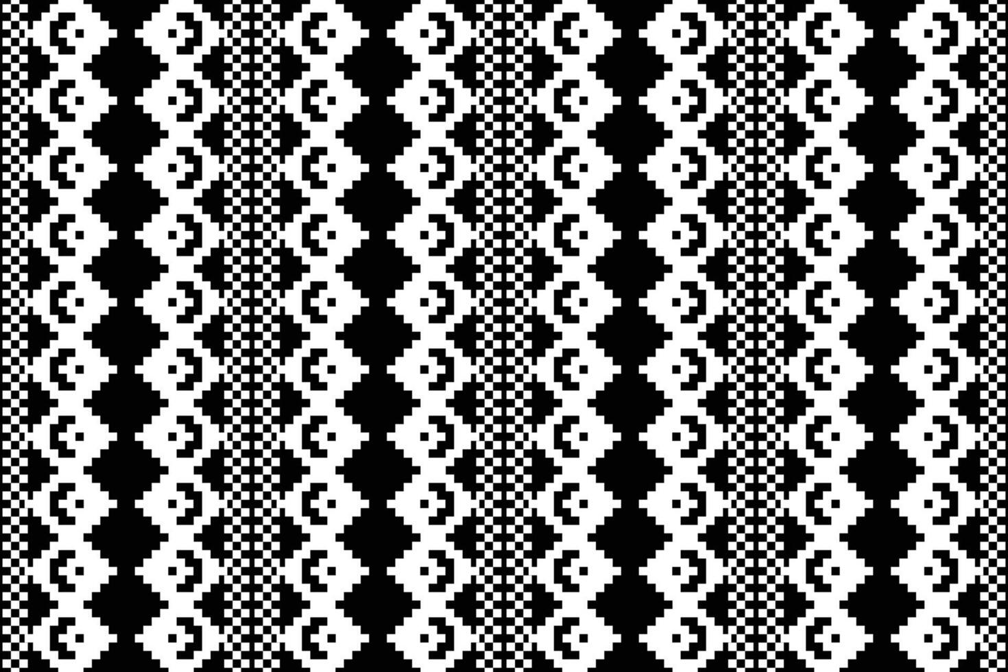 tradizionale nero etnico motivi ikat geometrico tessuto modello attraversare punto.ikat ricamo etnico orientale pixel nero sfondo.astratto, illustrazione. trama, decorazione, carta da parati. vettore