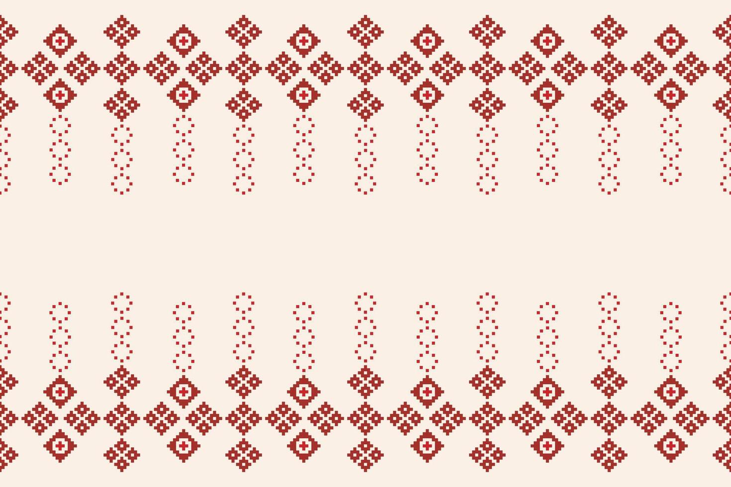 tradizionale etnico motivi ikat geometrico tessuto modello attraversare punto.ikat ricamo etnico orientale pixel Marrone crema sfondo. astratto, illustrazione. trama, sciarpa, decorazione, carta da parati. vettore