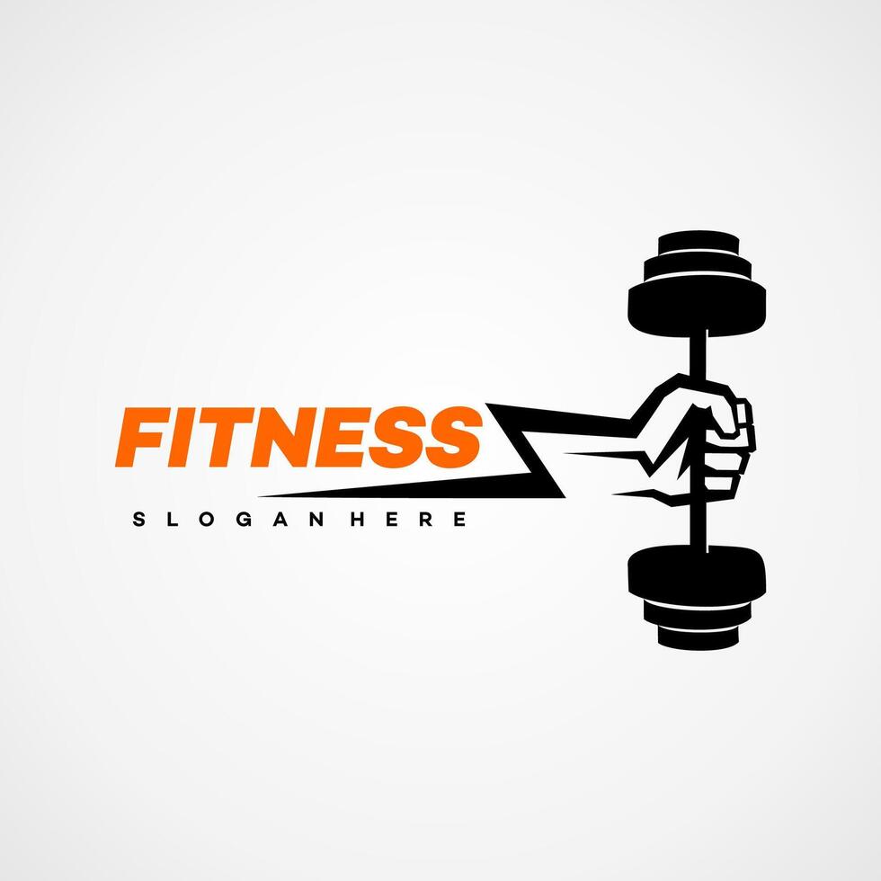 fitness centro logo modello design vettore