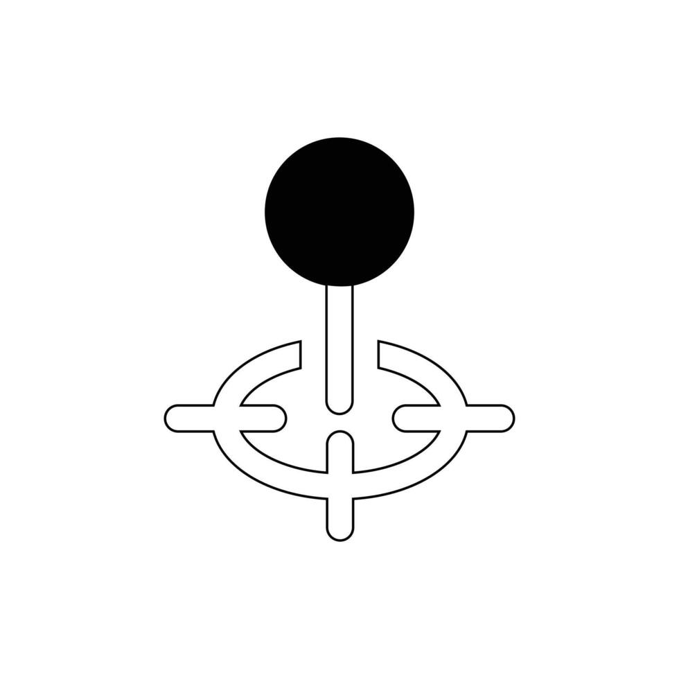 icona di semplice le forme di punto di Posizione vettore