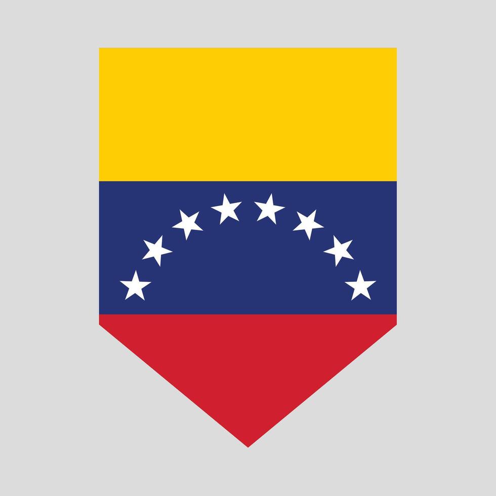 Venezuela bandiera nel scudo forma telaio vettore
