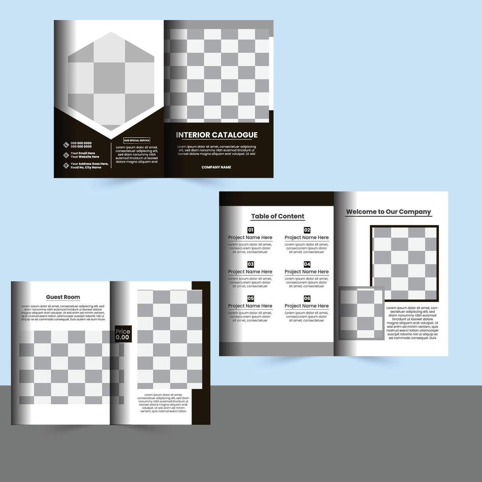 Prodotto Catalogare design guardare un libro design. vettore