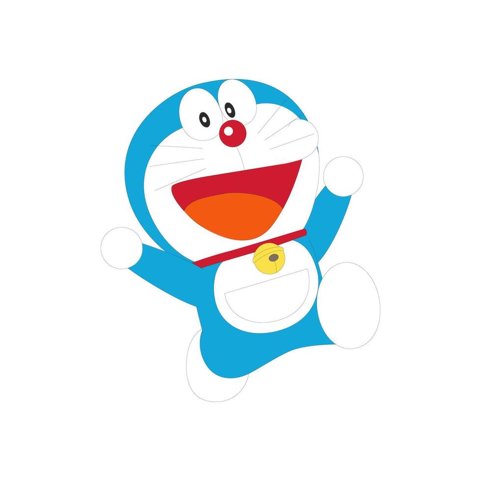 Doraemon cursore icona cartone animato personaggio giapponese anime vettore