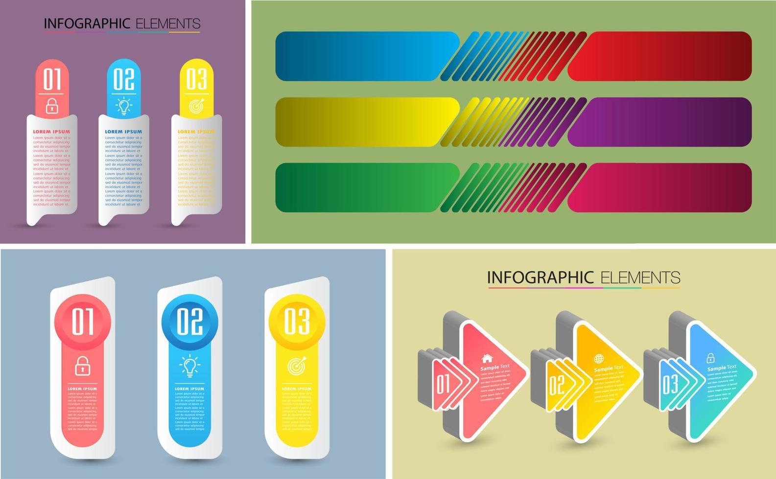 modello di casella di testo moderna, banner infografica vettore