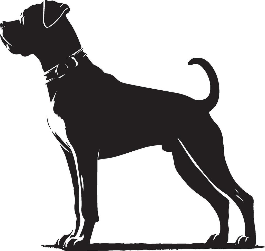 cane silhouette impostare. cane illustrazione vettore