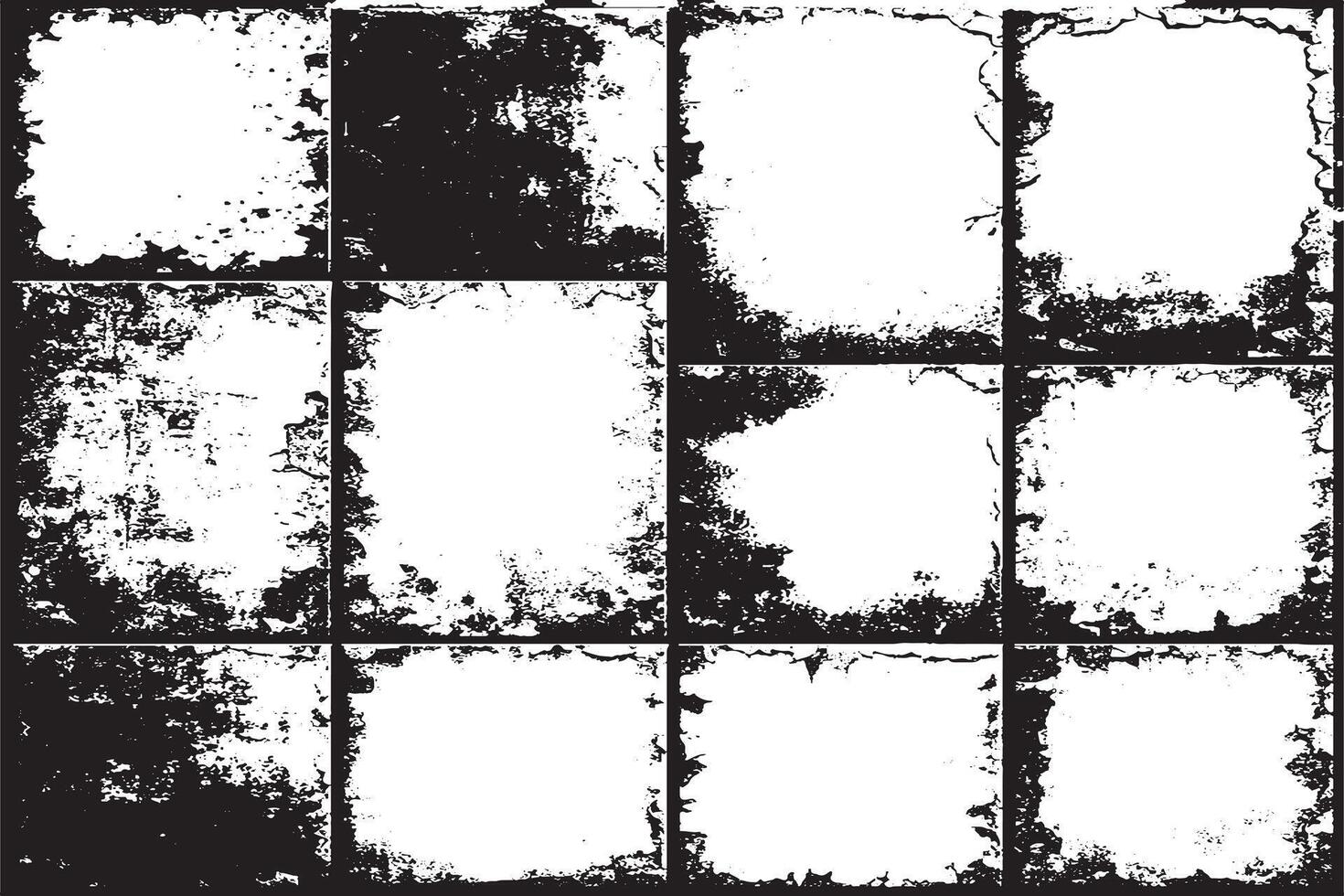 monocromatico nero grunge grintoso depresso struttura illustrazione per sfondo struttura vettore