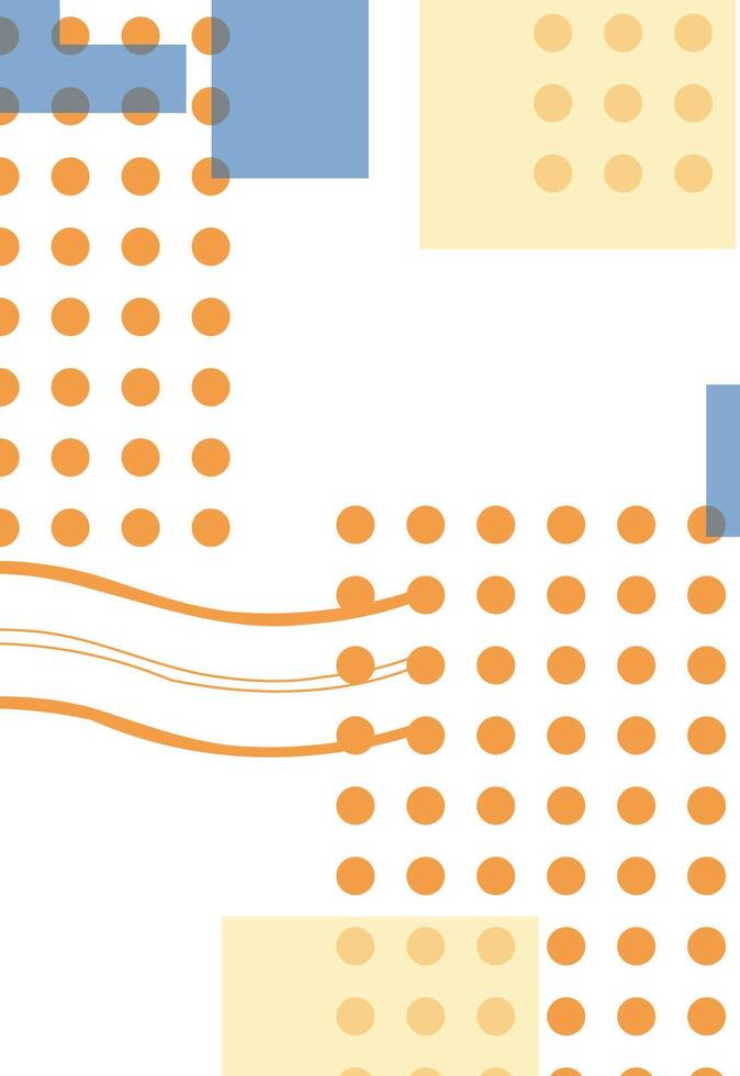 un' modello con geometrico forme e Linee vettore