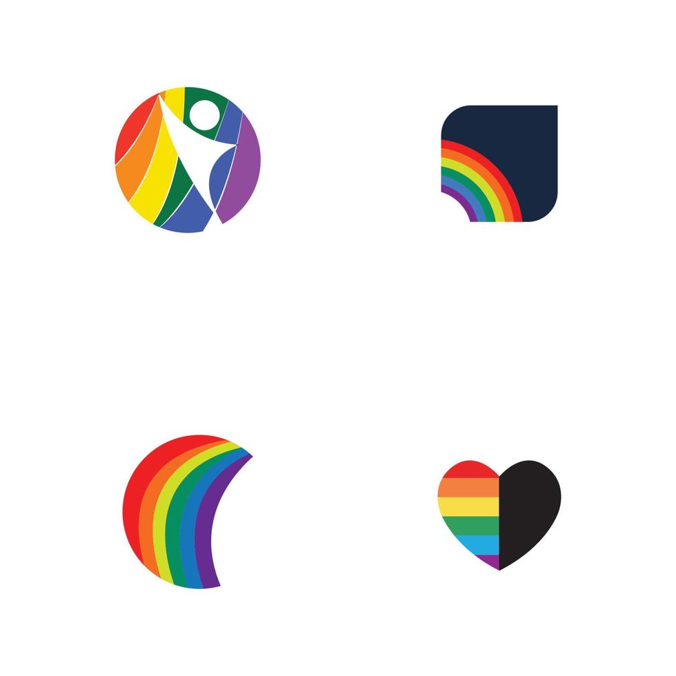 illustrazione vettoriale del modello di simbolo del logo lgbt - vector