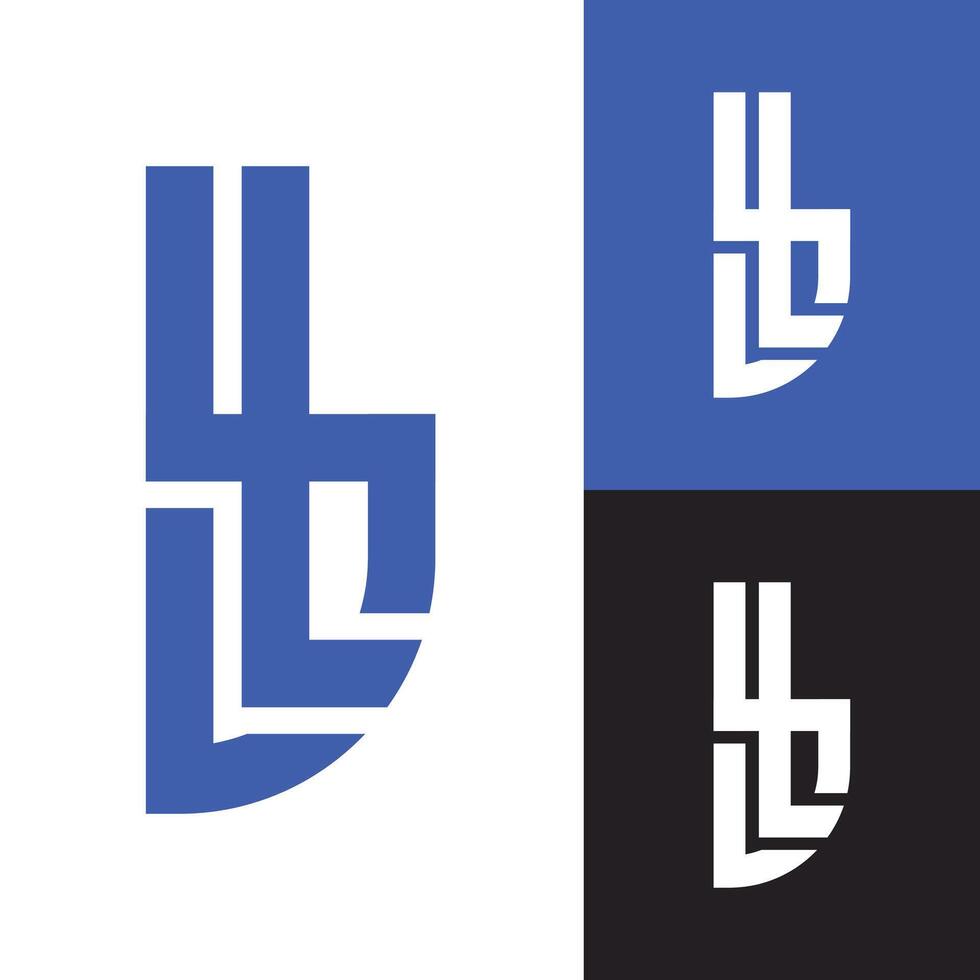 moderno minimalista bl iniziale logo. creativo alfabeto logo per attività commerciale, azienda, marca, agenzia, avviare, pagina, eccetera. vettore