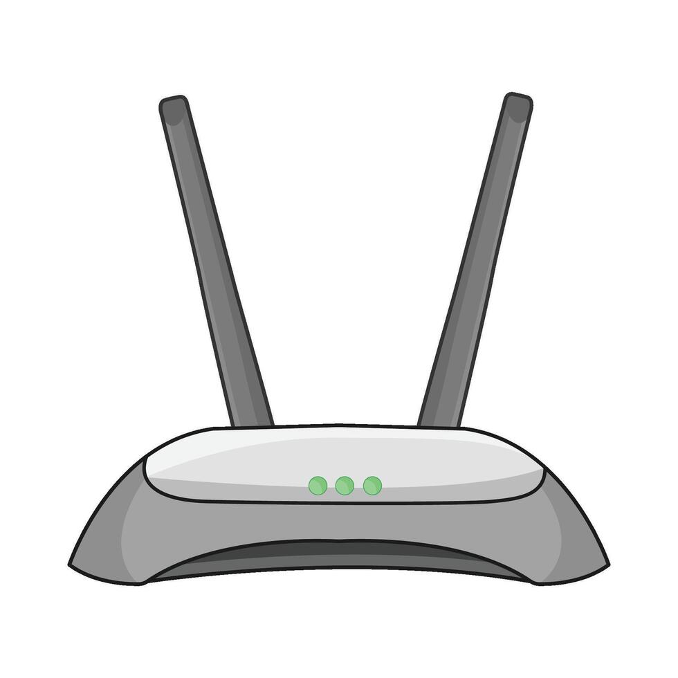 illustrazione di Wi-Fi router vettore