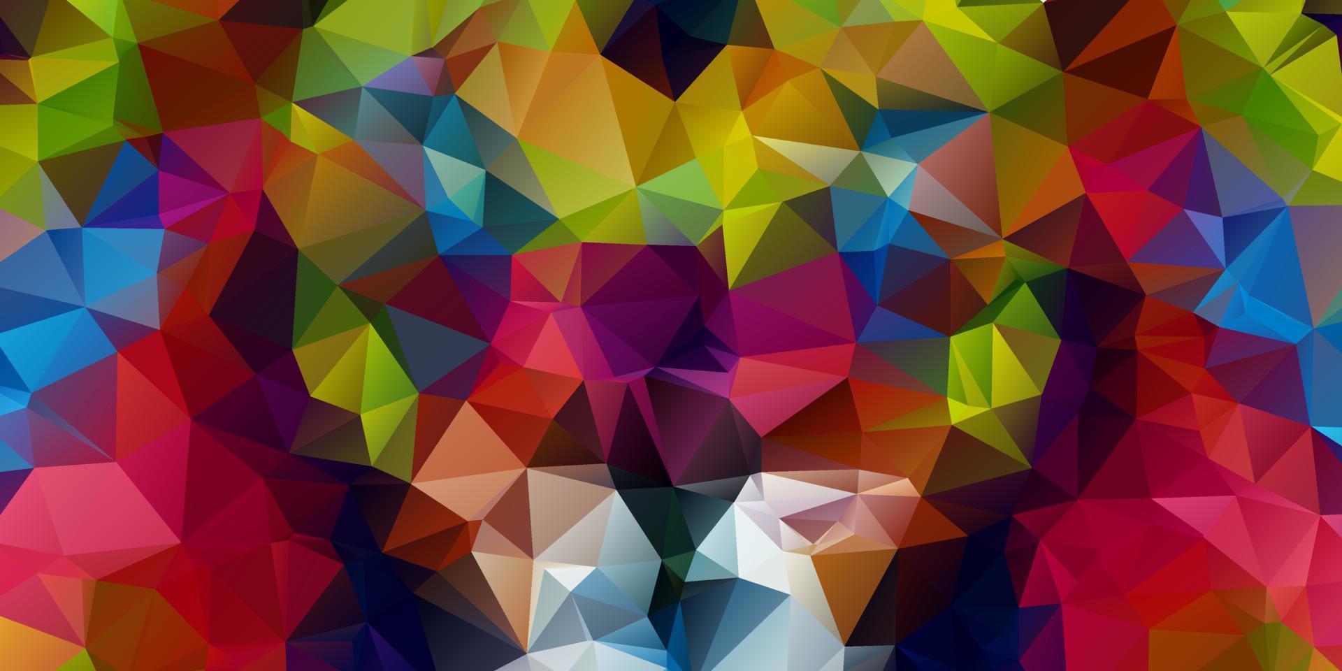 sfondo colorato mosaico poligonale, modelli di design creativo vettore