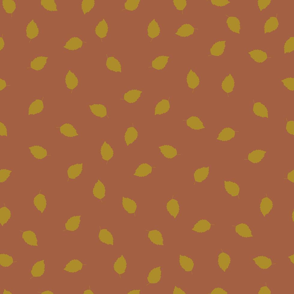 foglie di autunno reticolo senza giunte. sfondo per tessuti, stampe, packaging e cartoline vettore