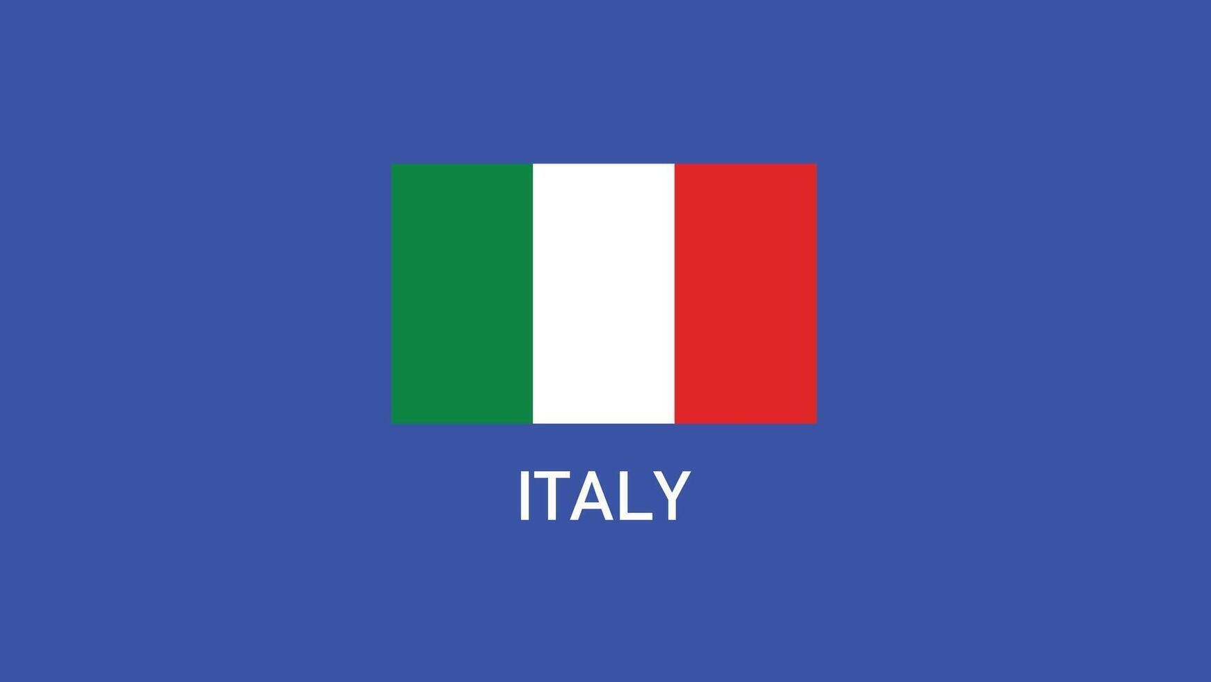 Italia bandiera squadre europeo nazioni 2024 astratto paesi europeo Germania calcio simbolo logo design illustrazione vettore