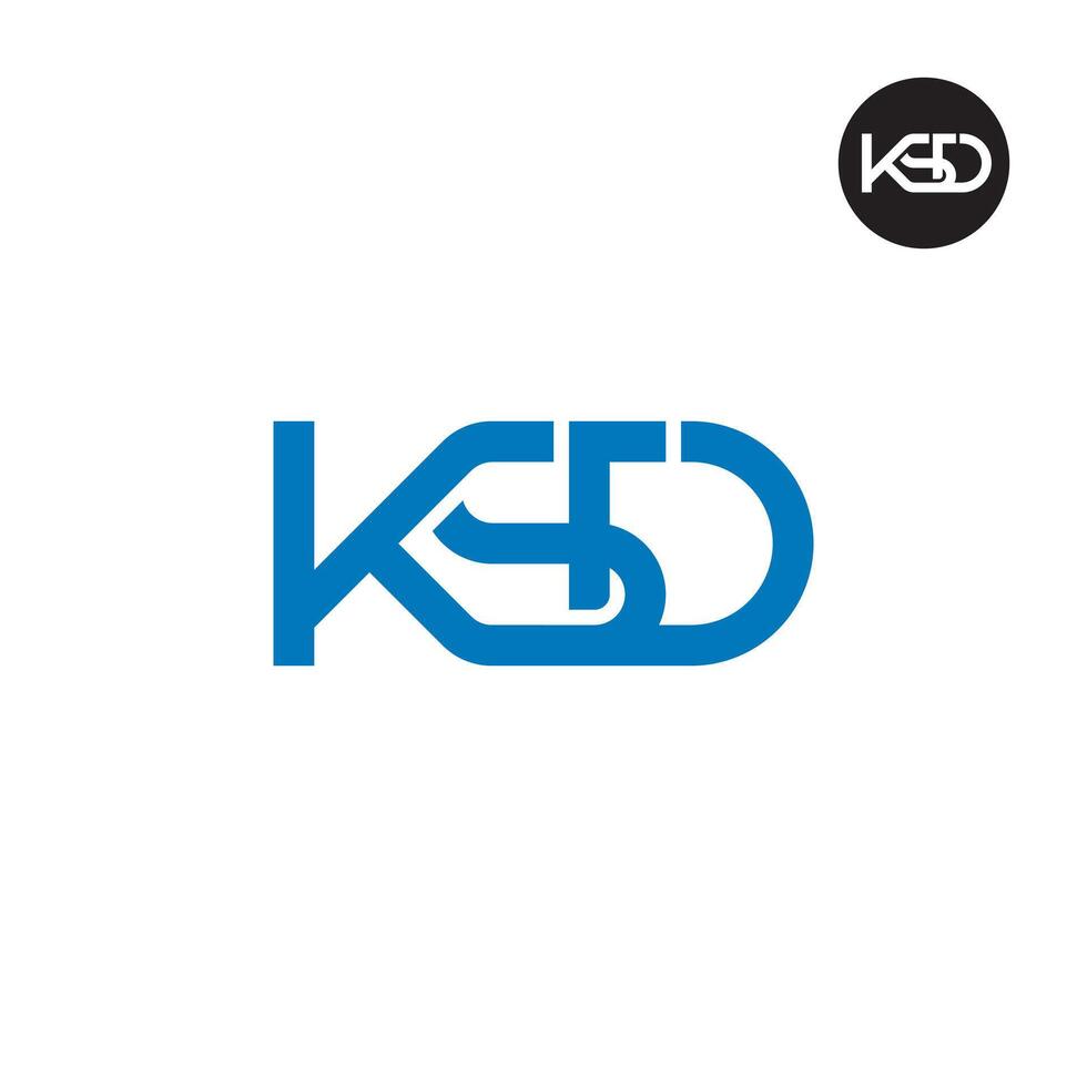 ksd logo lettera monogramma design vettore